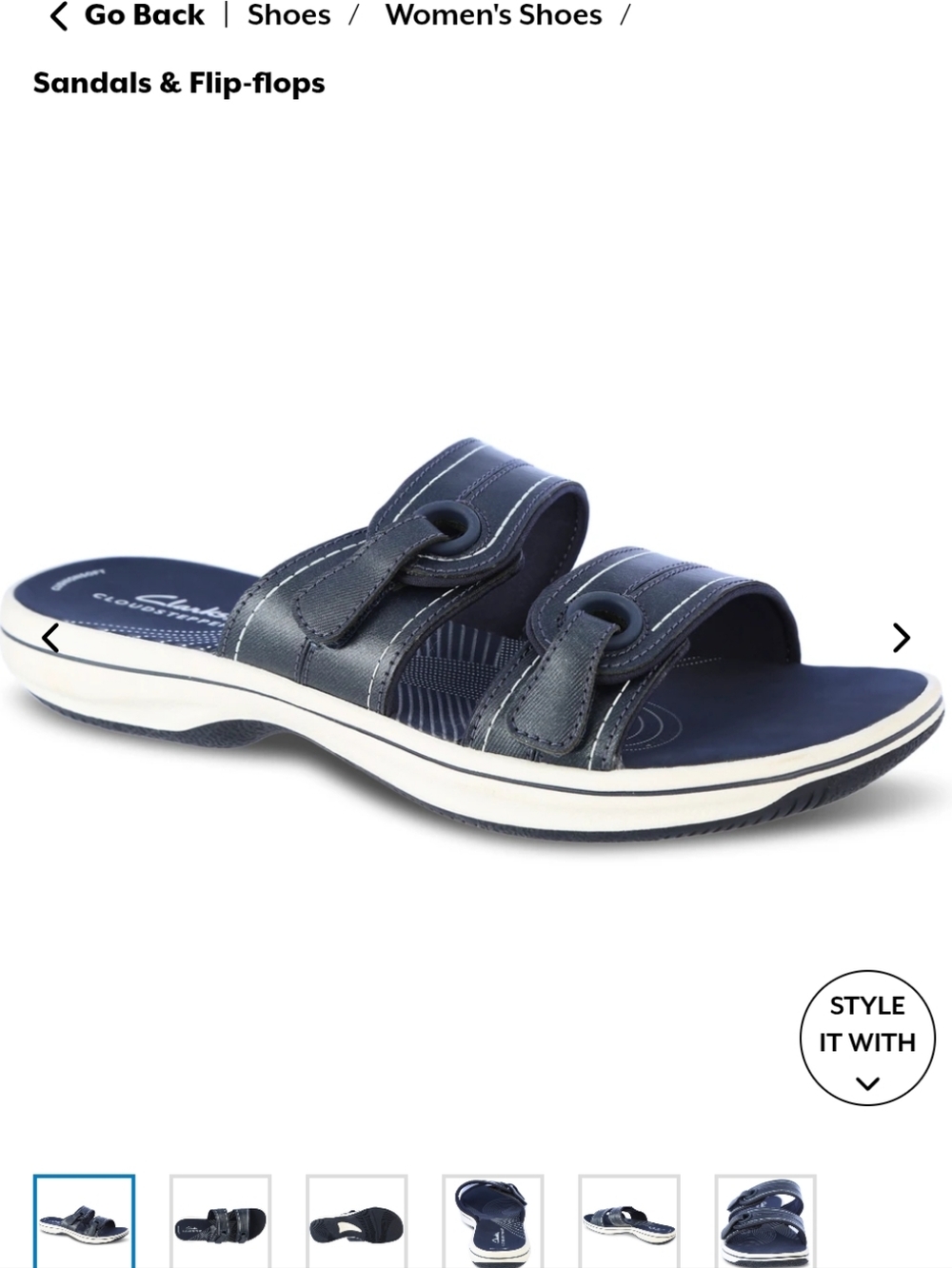 Clarks Cloudsteppers Breeze Maye Sandals- 7
